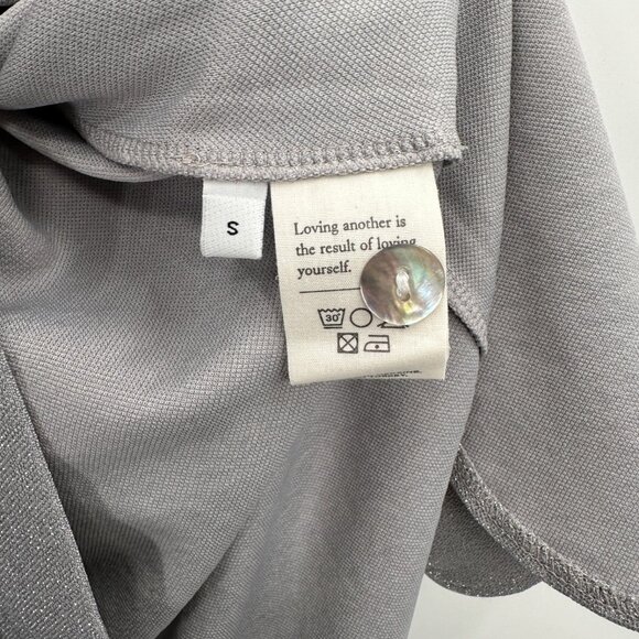 Sleeper Lurex Lounge Suit with Pants in Silver Metallic sz S Small Matching Set - Picture 8 of 16